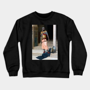 A Nubian Guard (1895)  by Ludwig Deutsch (detail) Crewneck Sweatshirt